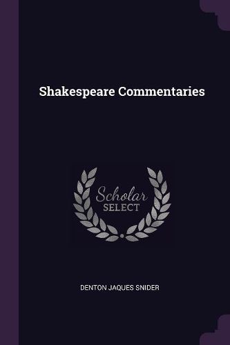 Cover image for Shakespeare Commentaries