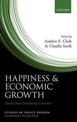 Cover image for Happiness and Economic Growth: Lessons from Developing Countries