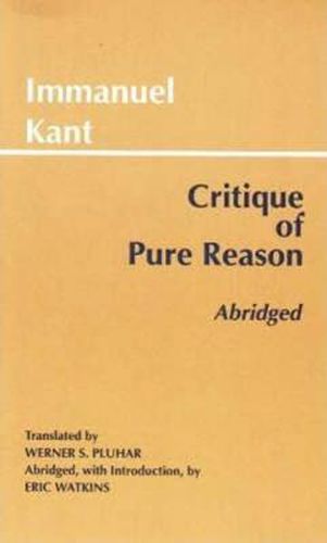 Cover image for Critique of Pure Reason