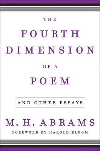 Cover image for The Fourth Dimension of a Poem: And Other Essays