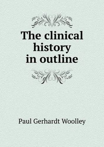 Cover image for The clinical history in outline