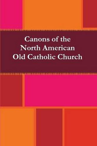 Cover image for Canons of the North American Old Catholic Church