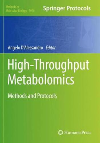 Cover image for High-Throughput Metabolomics: Methods and Protocols