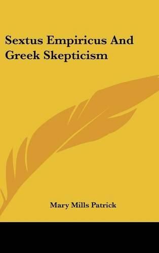 Cover image for Sextus Empiricus and Greek Skepticism