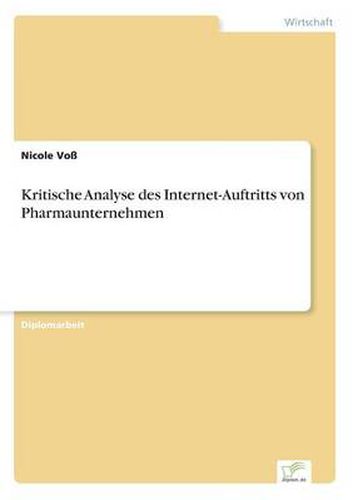 Cover image for Kritische Analyse des Internet-Auftritts von Pharmaunternehmen