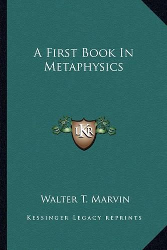 Cover image for A First Book in Metaphysics