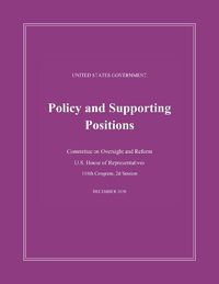 Cover image for United States Government Policy and Supporting Positions (Plum Book) 2020