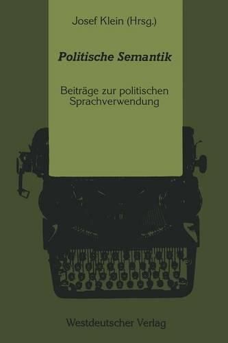 Cover image for Politische Semantik