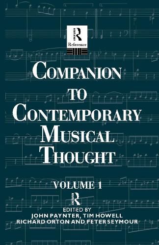 Cover image for Compan Cont Music Thought 2vol