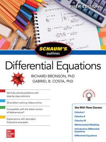 Cover image for Schaum's Outline of Differential Equations, Fifth Edition