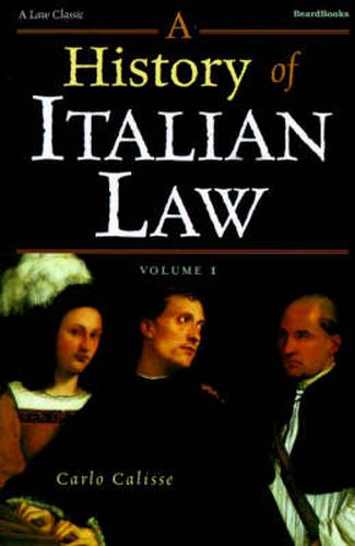 Cover image for A History of Italian Law