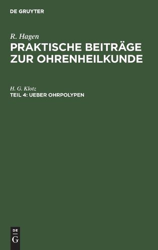 Cover image for Ueber Ohrpolypen