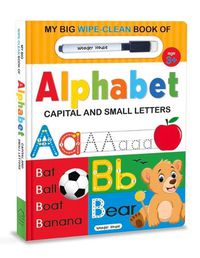 Cover image for My Big Wipe and Clean Book of Alphabet for Kids Capital and Small Letters