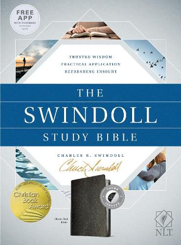 Cover image for NLT Swindoll Study Bible Black, Indexed, The