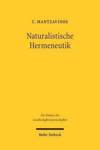 Cover image for Naturalistische Hermeneutik