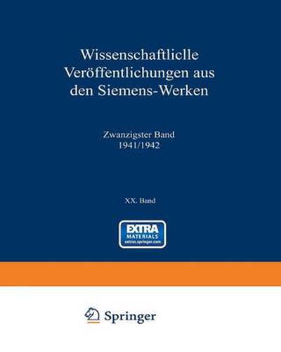 Cover image for Wissenschaftliche Veroeffentlichungen Aus Den Siemens-Werken