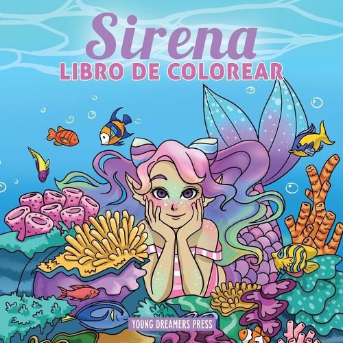 Sirena libro de colorear: Libro de colorear para ninos de 4-8, 9-12 anos