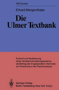 Cover image for Die Ulmer Textbank