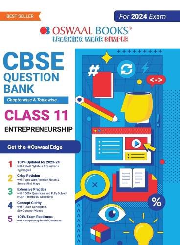 Cover image for Oswaal CBSE Chapterwise & Topicwise Question Bank Class 11 Entrepreneurship Book (For 2023-24 Exam)