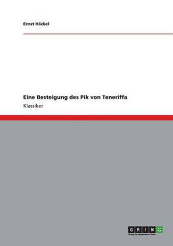 Cover image for Eine Besteigung des Pik von Teneriffa