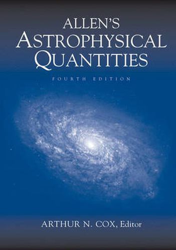 Cover image for Allen's Astrophysical Quantities