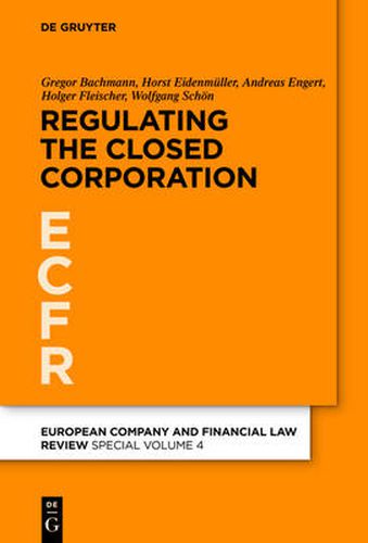 Cover image for Regulating the Closed Corporation