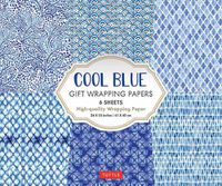 Cover image for Cool Blue Gift Wrapping Papers - 6 sheets: 24 x 18 inch (61 x 45 cm) Wrapping Paper