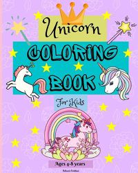 Cover image for Unicorn Coloring Book for Kids ages 4-8 years