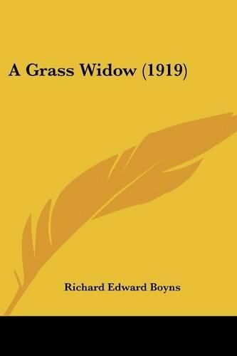 Cover image for A Grass Widow (1919)