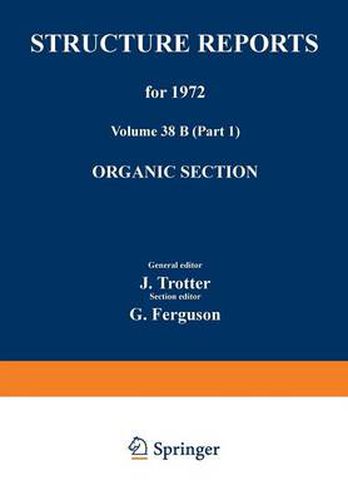 Structure Reports for 1972: Organic Section