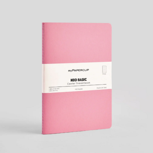 Cover image for myPAPERCLIP A5 NEO Journal RULED PINK