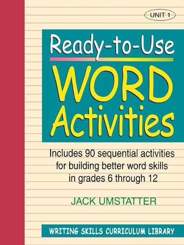 Cover image for Ready to Use Word Activities