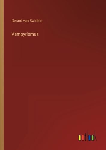 Cover image for Vampyrismus