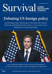 Cover image for Survival August-September 2021: Debating US Foreign Policy