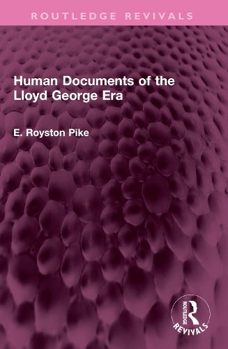 Cover image for Human Documents of the Lloyd George Era