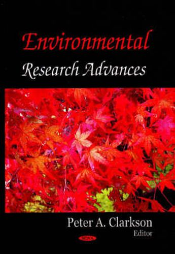 Cover image for Environmental Research Advances