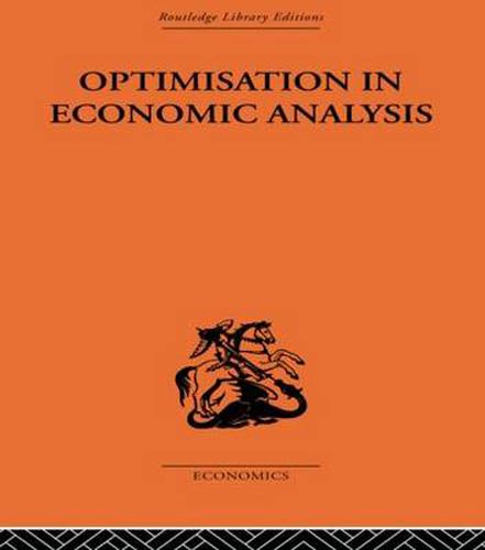 Cover image for Optimisation in Economic Analysis