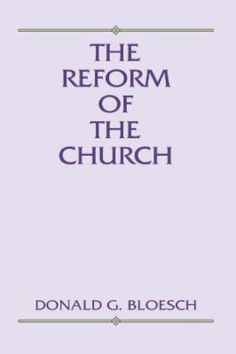 Cover image for Reform of the Church