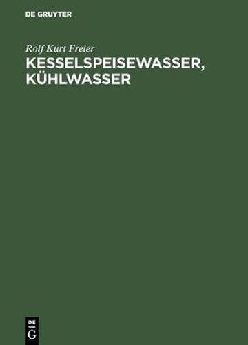 Cover image for Kesselspeisewasser, Kuhlwasser