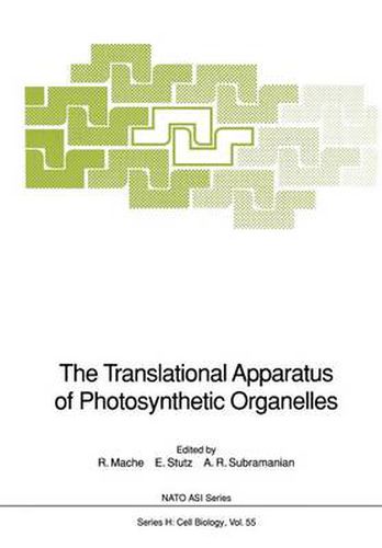 Cover image for The Translational Apparatus of Photosynthetic Organelles