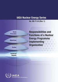 Cover image for Responsibilities and Functions of a Nuclear Energy Programme Implementing Organization: IAEA Nuclear Energy Series No. NG-T-3.6 (Rev. 1)