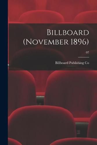 Cover image for Billboard (November 1896); 07