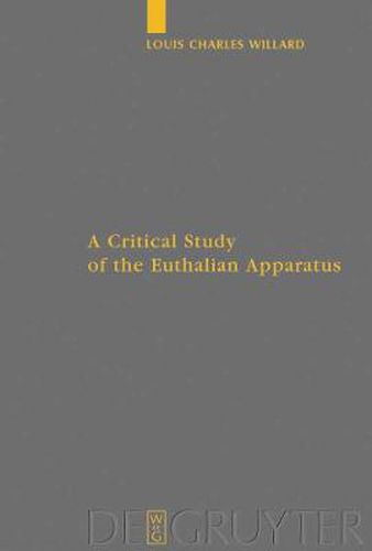 Cover image for A Critical Study of the Euthalian Apparatus