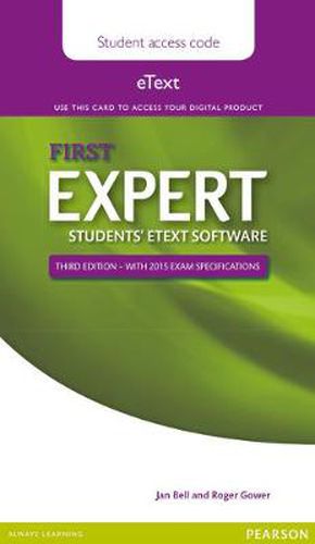 Cover image for Expert First 3rd Edition eText Students' PIN Card