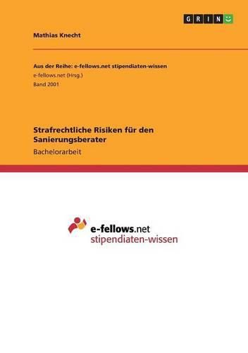Cover image for Strafrechtliche Risiken fur den Sanierungsberater