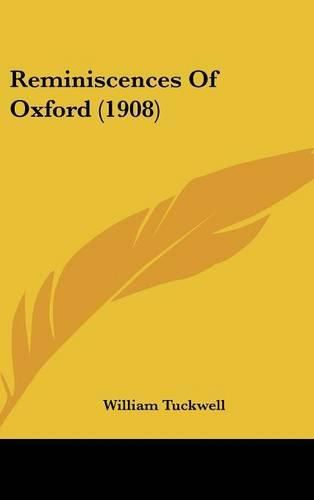 Cover image for Reminiscences of Oxford (1908)