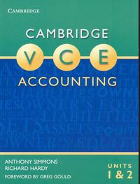 Cover image for Cambridge VCE Accounting Units 1 and 2