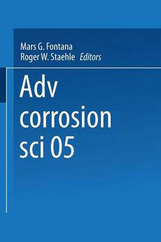 Cover image for Advances in Corrosion Science and Technology
