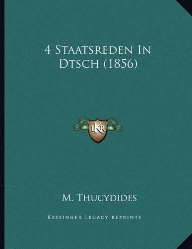 4 Staatsreden in Dtsch (1856)