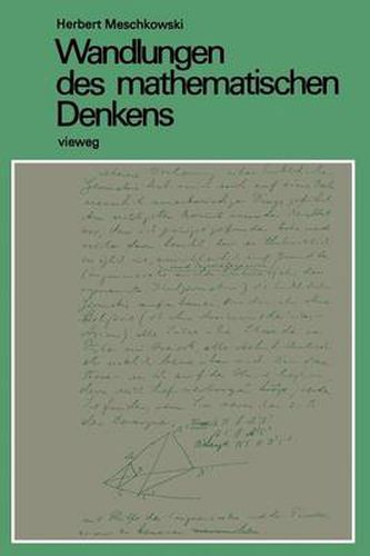 Wandlungen Des Mathematischen Denkens: Eine Einfuhrung in Die Grundlagenprobleme Der Mathematik